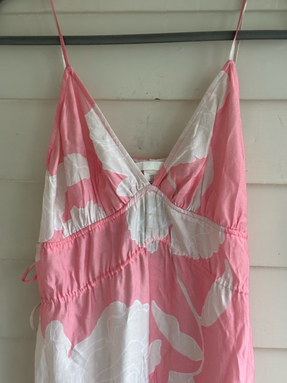 H&M Pink and White Floral Sleeveless Maxi Dress Size Small New With Tag - Picture 6 of 13